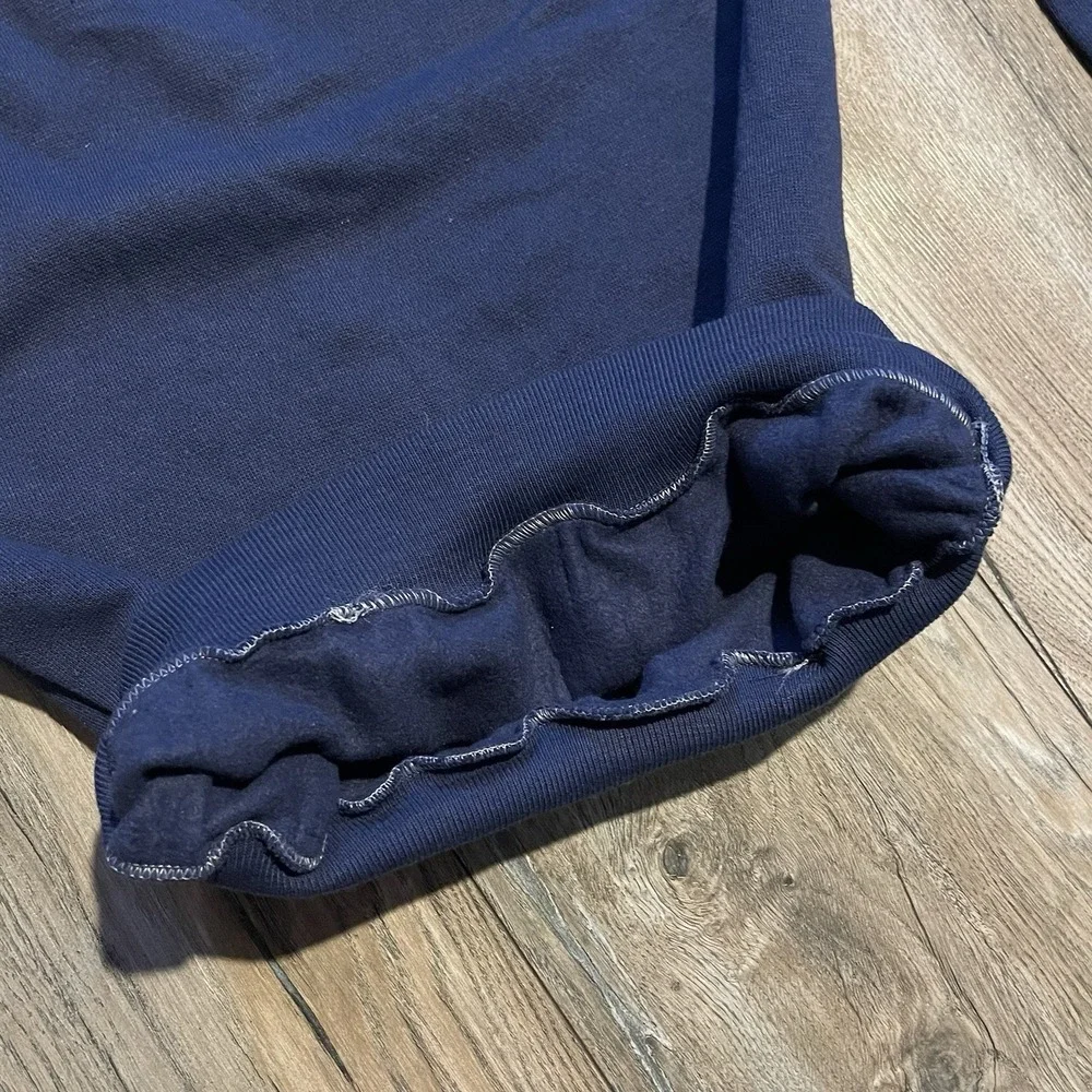 NOS Vintage 70s‎ 80s Healthknit Navy Pullover Crewneck Sweatshirt Youth Size L
